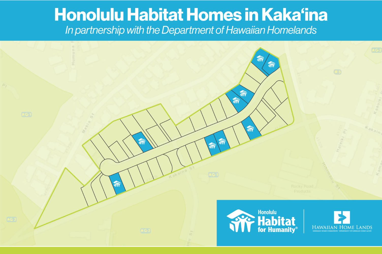 Kaka'ina subdivision map showing location and layout